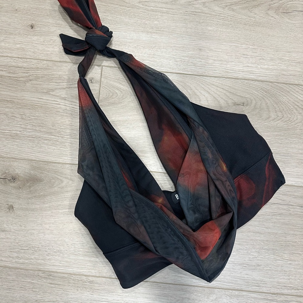 Chrishelle Halter Top - Fire Print